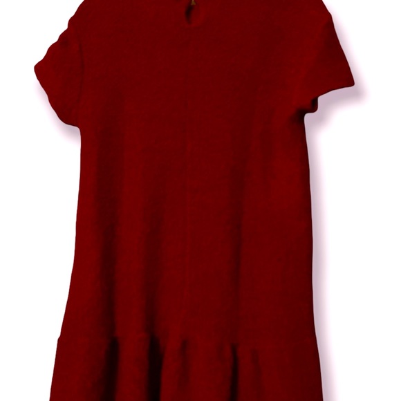 Red Zara Girls Knit Dress size 11/12 - Picture 2 of 4